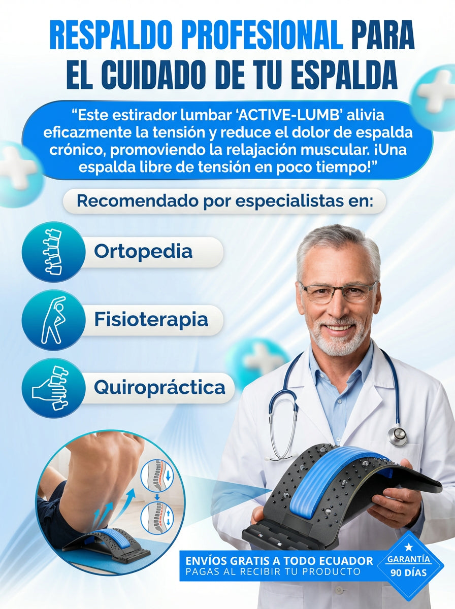 Alivio Lumbar Pro: Estirador Multinivel para Corregir Postura y Descomprimir Tu Columna en Minutos