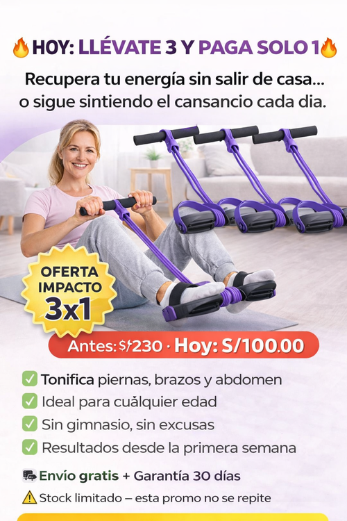 Banda Pedal - Activa tu cuerpo y Aumenta Resistencia OFERTA SOLO POR HOY 3X1