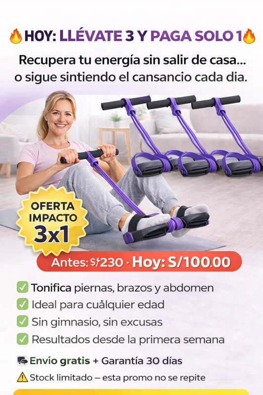 Banda Pedal - Activa tu cuerpo y Aumenta Resistencia OFERTA SOLO POR HOY 3X1