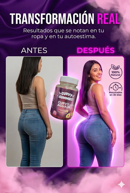 💖 CURVY GUMMIES GLUTEOS y PIERNAS MAS GRANDES🍑