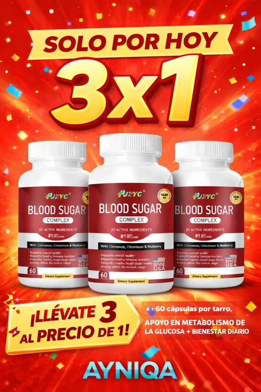 BLOOD SUGAR COMPLEX – CONTROL DEL AZUCAR EN LA SANGRE🩸OFERTA 3X1 SOLO POR HOY