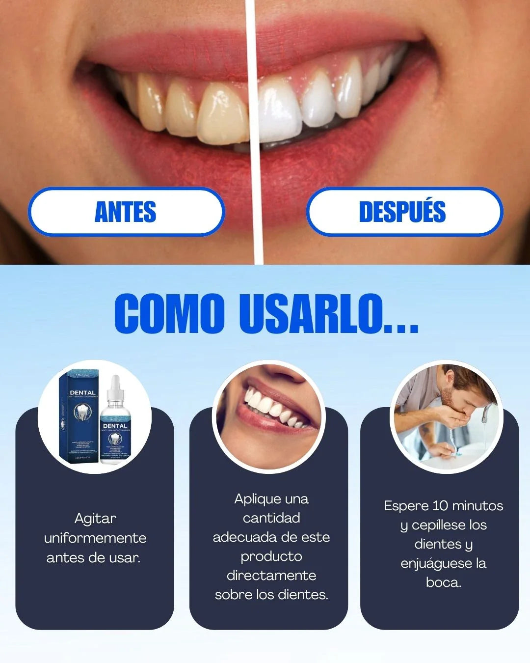 🫦🦷ARMADURA DENTAL TRUERELIEF-reparación de caries-reparación de esmalte🫦🦷