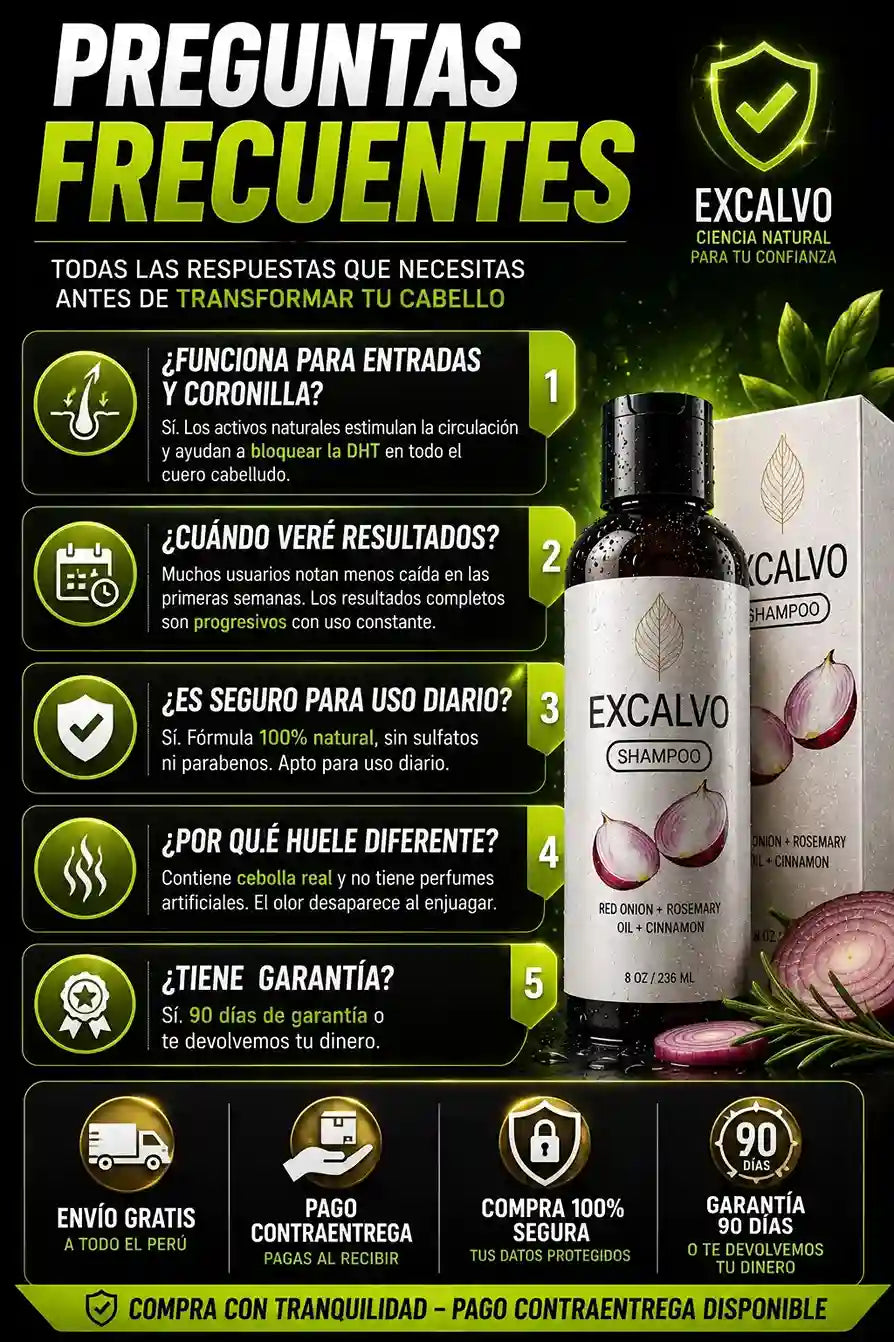 (OFERTA 2X1) Shampoo Excalvo – Fortalecimiento y Revitalización Capilar