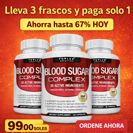 BLOOD SUGAR COMPLEX – CONTROL DEL AZUCAR EN LA SANGRE🩸 OFERTA 3X1 SOLO POR HOY