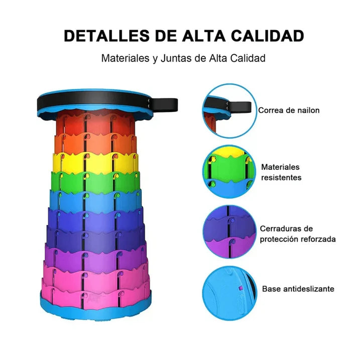 Asiento Portátil Plegable – Descanso inmediato