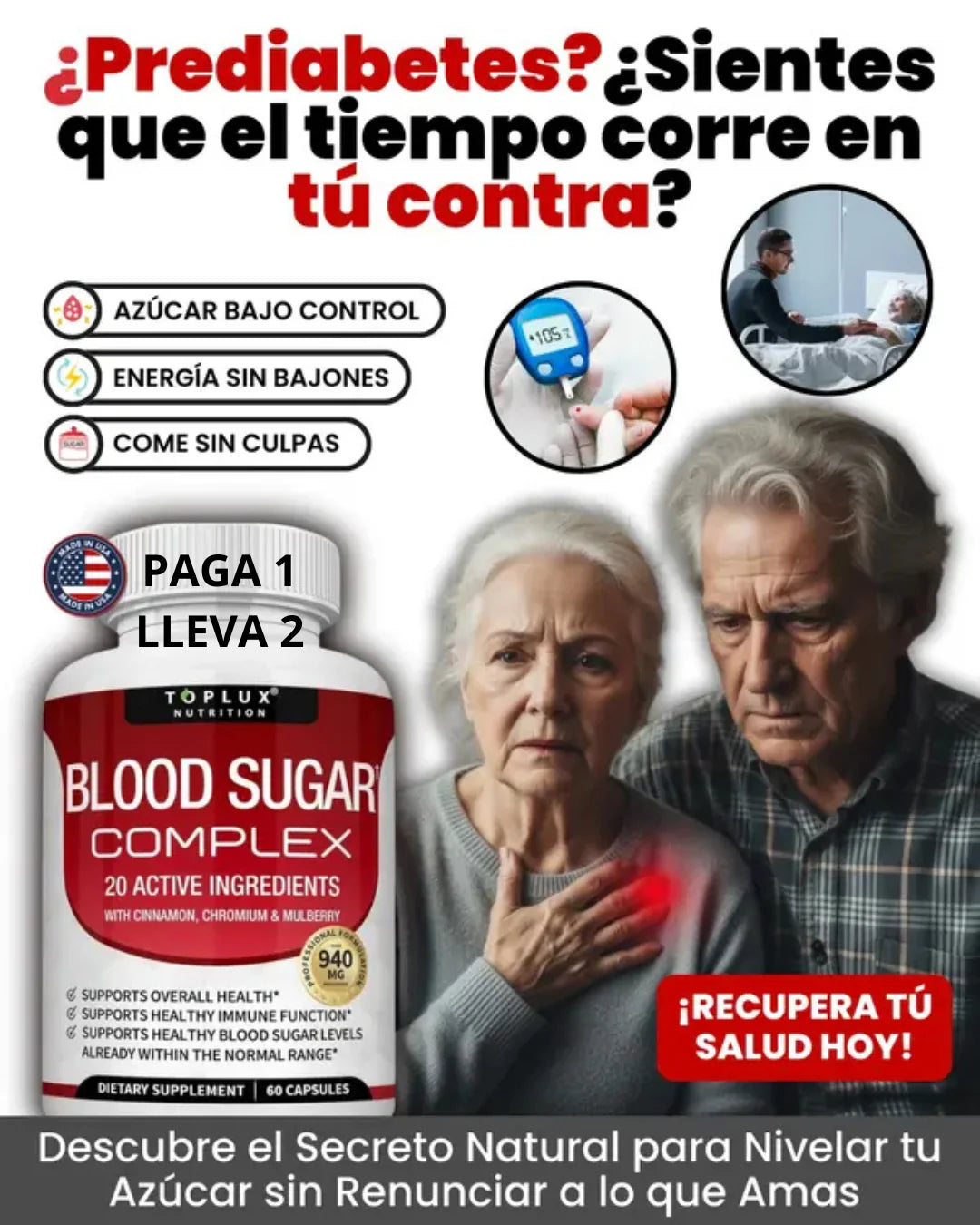 BLOOD SUGAR COMPLEX – CONTROL DEL AZUCAR EN LA SANGRE🩸OFERTA 3X1 SOLO POR HOY