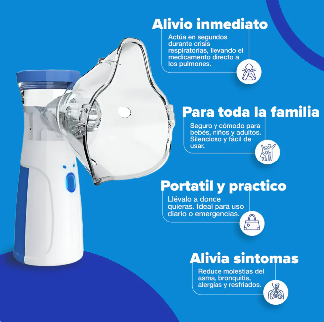 Nebulizador Portátil Pediátrico Y Adultos Y niños