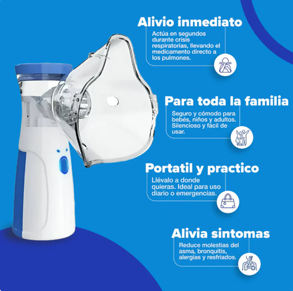 Nebulizador Portátil Pediátrico Y Adultos Y niños