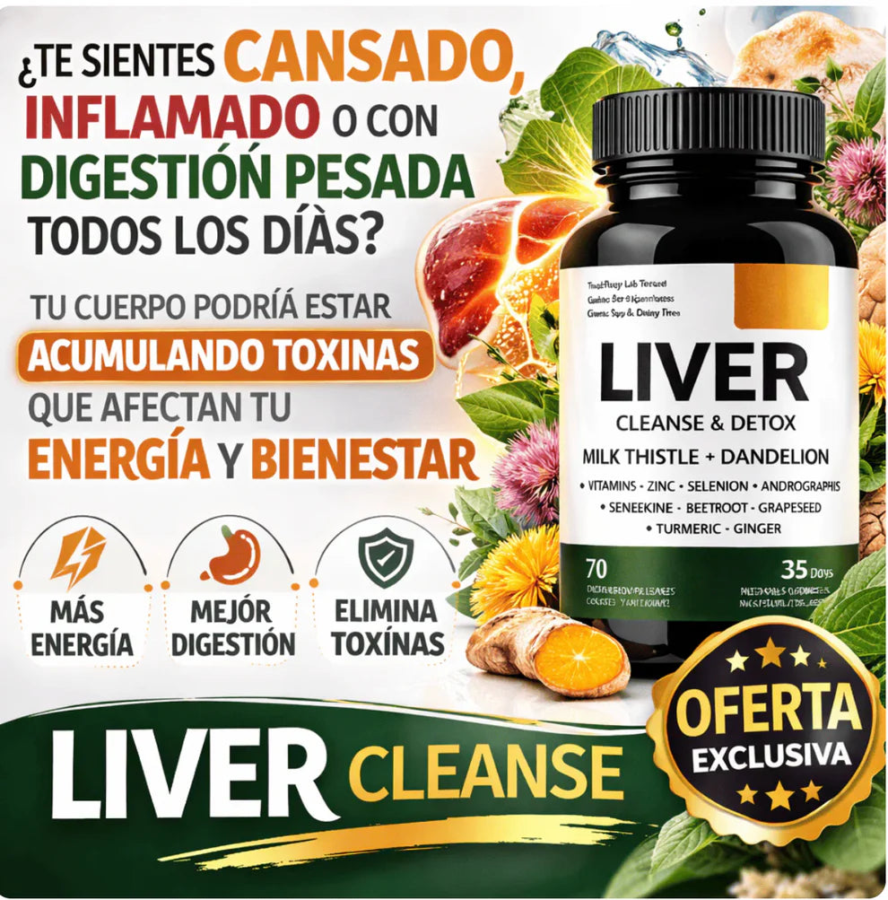 💛 2x1 LIVER CLEANSE - Detox Premium 120 Cápsulas