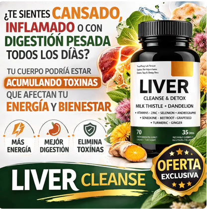 💛 2x1 LIVER CLEANSE - Detox Premium 120 Cápsulas