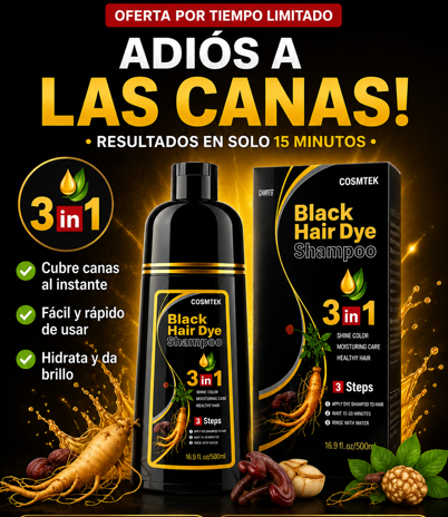 SHAMPOO TINTE CUBRE CANAS 500 ML