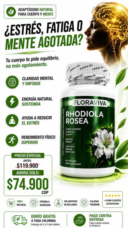 Rhodiola Rosea - Elimina Antojos Que Engordan Desde Primer Uso