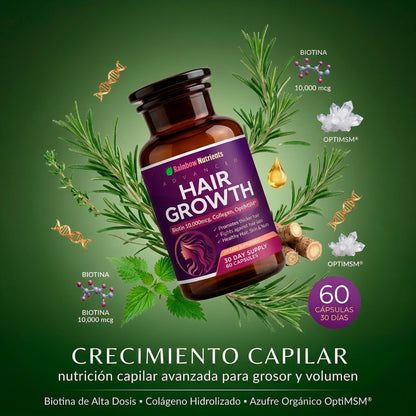 HAIR GROWTH PR ORIGINAL – TRATAMIENTO ANTICAÍDA Y CRECIMIENTO-OFERTA 2X1 SOLO POR HOY