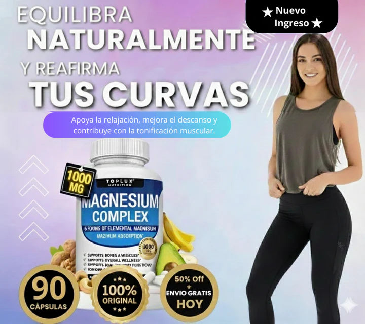 💊 Magnesio PREMIUM Complex™ 8 en 1 (90 Cápsulas Original) 💊 3x1 Oferta Flash
