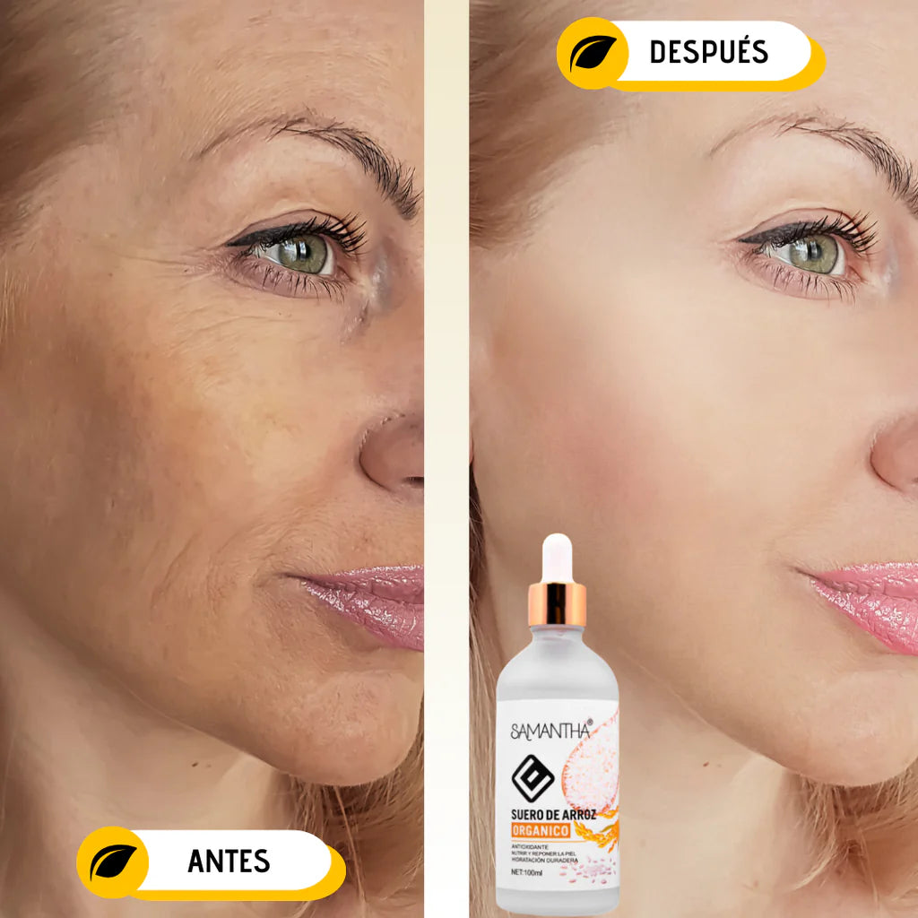 Suero facial de arroz con ácido hialurónico y ceramida - OFERTA SOLO POR HOY 2X1