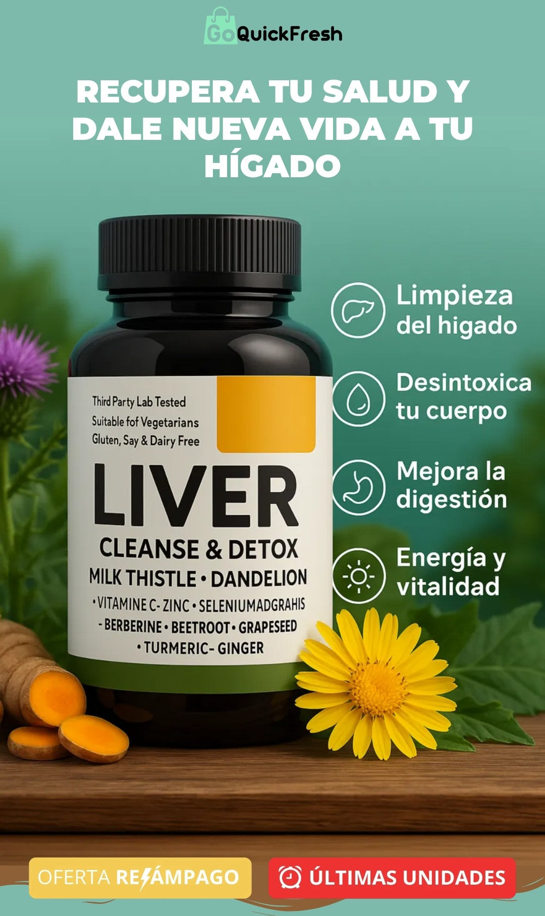 💛 2x1 LIVER CLEANSE - Detox Premium 120 Cápsulas