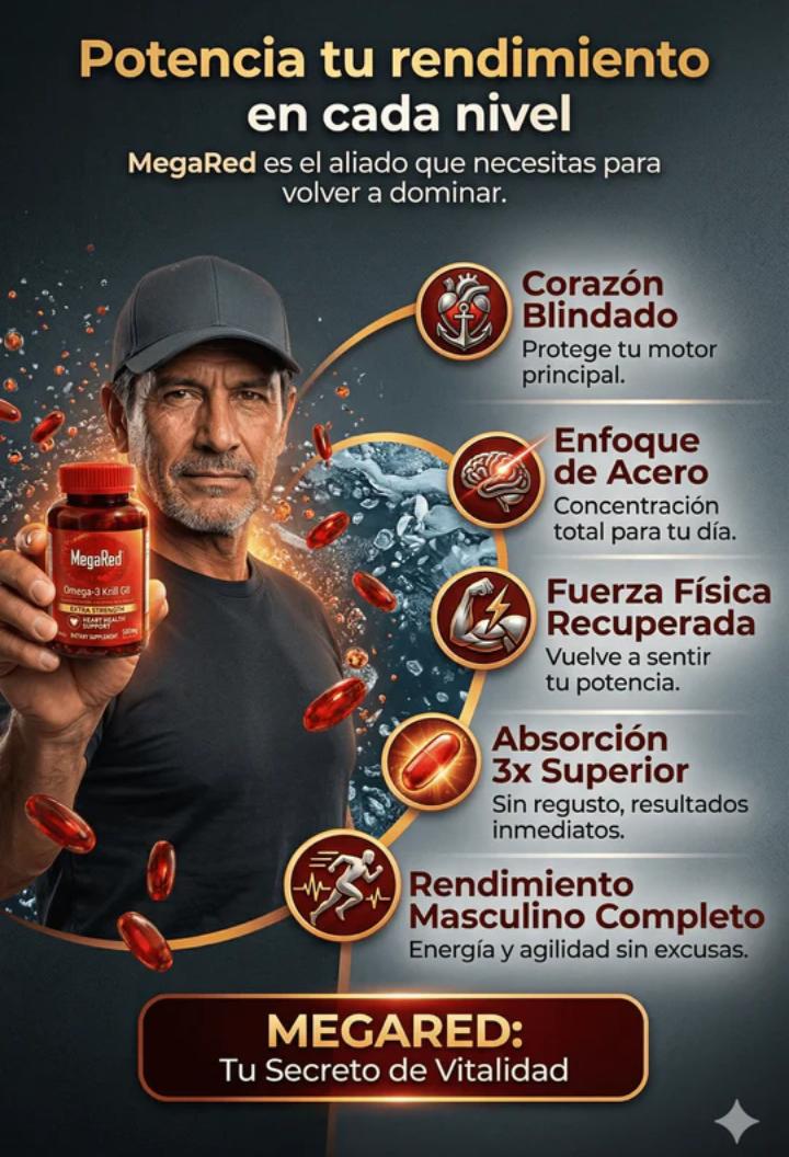 🔥 MegaRed Omega 3s® – Impulsa tu testosterona y energía natural 1000 mg. 60 Caps. ORIGINAL
