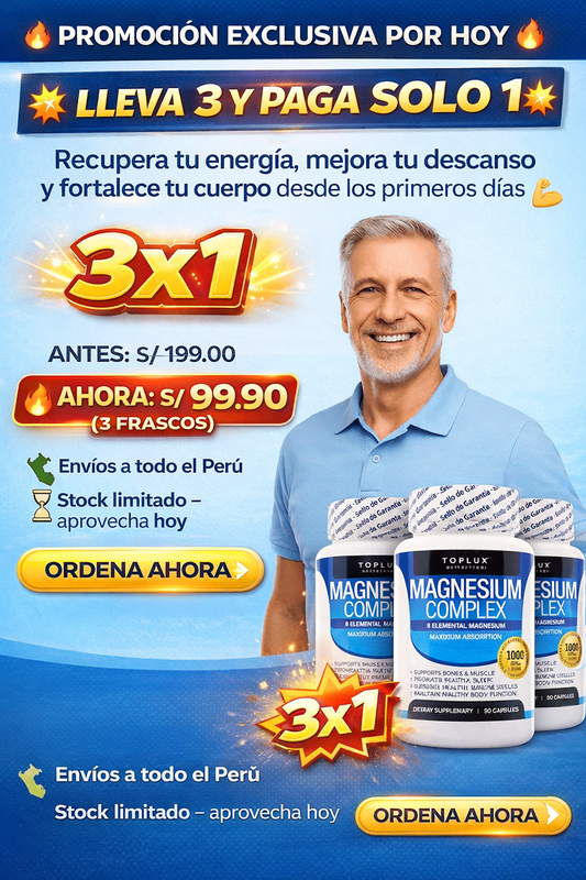💊 Magnesio PREMIUM Complex™ 8 en 1 (90 Cápsulas Original) 💊 3x1 Oferta Flash