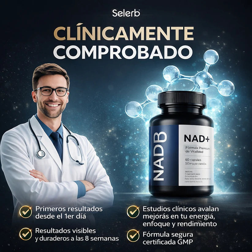 Selerb NAD + 60 Cápsulas - Fórmula Premium de vitalidad - OFERTA SOLO POR HOY