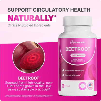 BeetRoot - Remolacha 1300mg 60 Cápsulas - OFERTA SOLO POR HOY 2X1