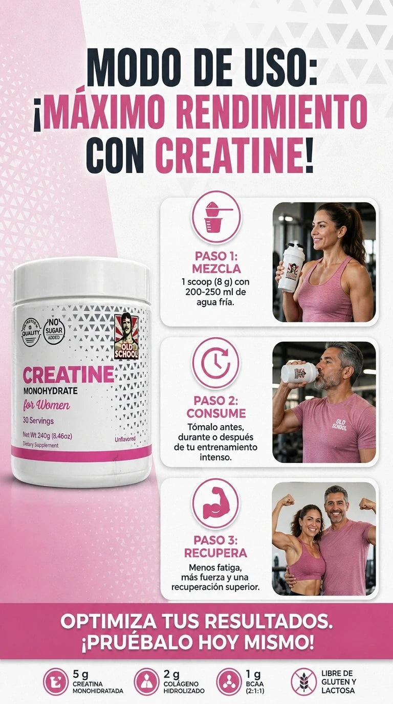CREATINA MONOHYDRATE FOR WOMEN