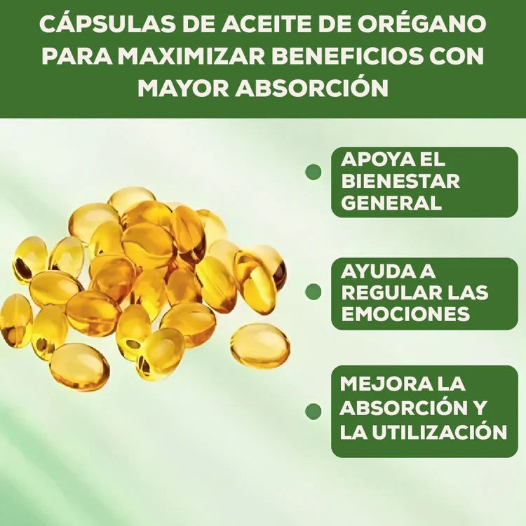 ACEITE DE ORÉGANO 6000MG CON SEMILLA NEGRA (90CAP) OFERTA 2X1
