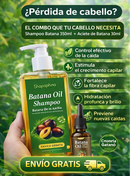 Combo Aceite De Batana + Shampoo de Batana Más brillo. Más vida para tu cabello