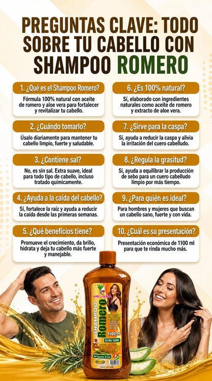 Shampoo de Romero Natural 5 EN 1