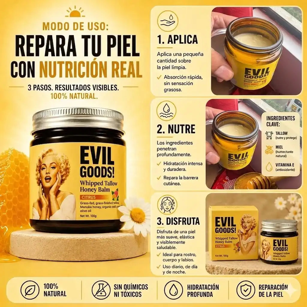 💛¡PIEL DE PORCELANA EN MINUTOS CON ✨ (Cebo De Res)✨