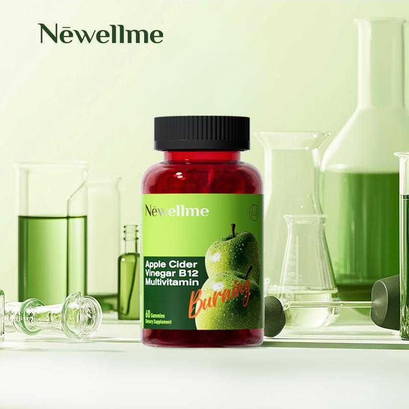 NEWELLME ® Gomitas de Zen, Epirulina y Vinagre de Manzana