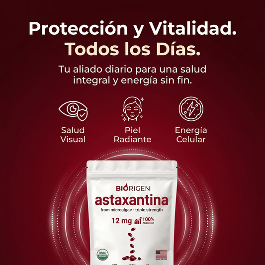 Astaxantina - El antioxidante más potente para una piel joven y energía real
