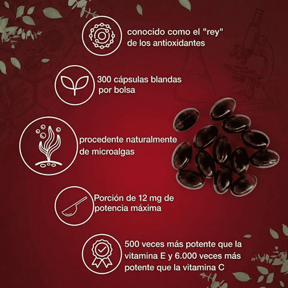 Astaxantina - El antioxidante más potente para una piel joven y energía real