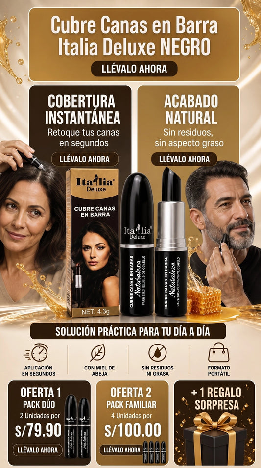Cubre Canas en Barra Italia Deluxe - NEGRO