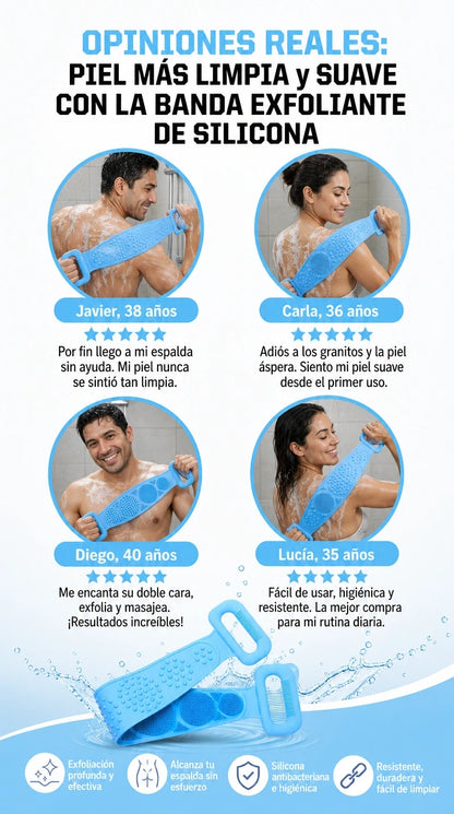 Cepillo Exfoliante de Silicona 5 EN 1