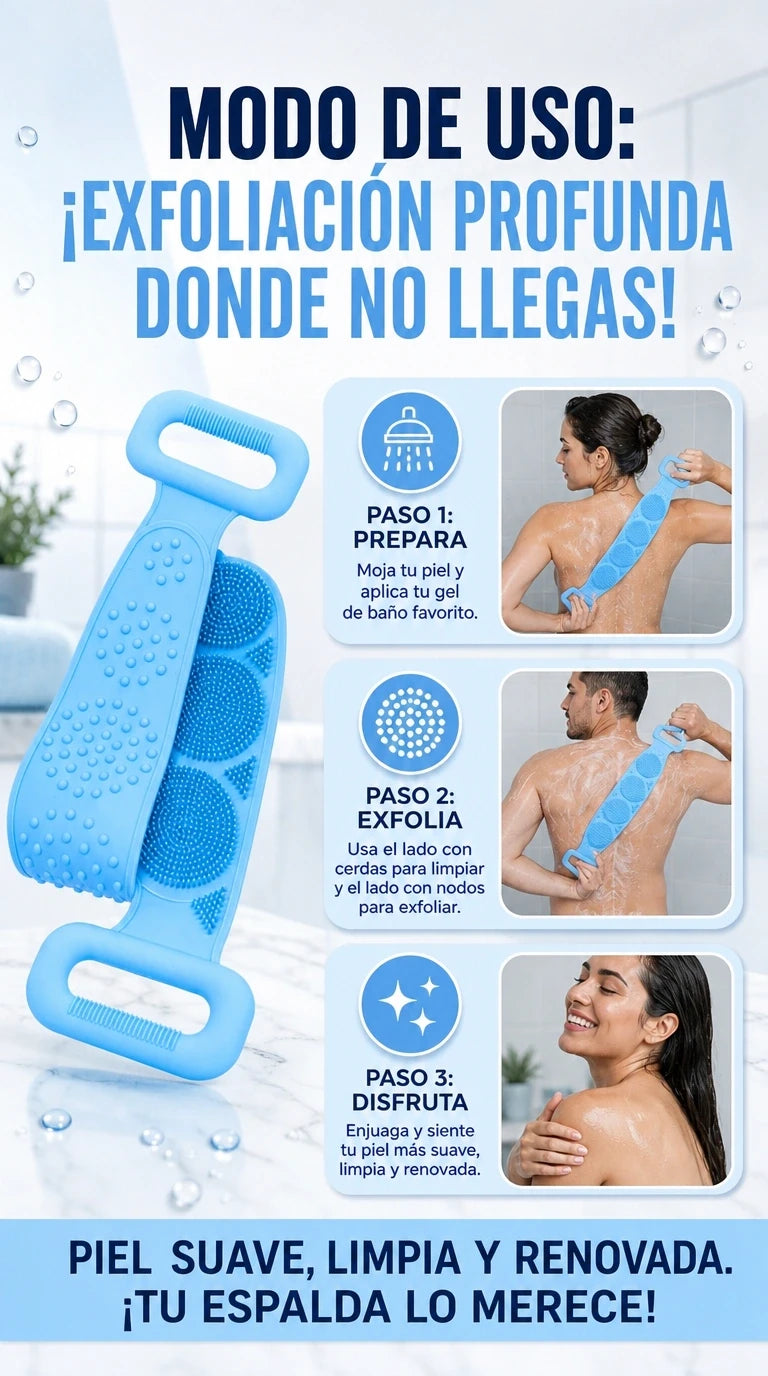 Cepillo Exfoliante de Silicona 5 EN 1