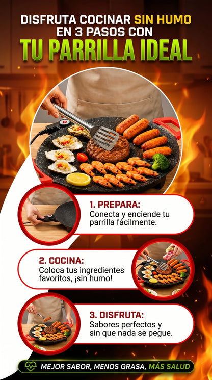 Sarten Coreano Antiadherente🔥Cocina sin que nada se pegue desde el primer uso