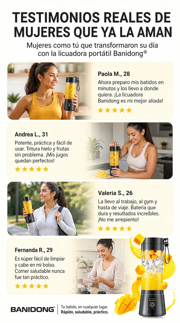 Licuadora portátil inalámbrica- PRO