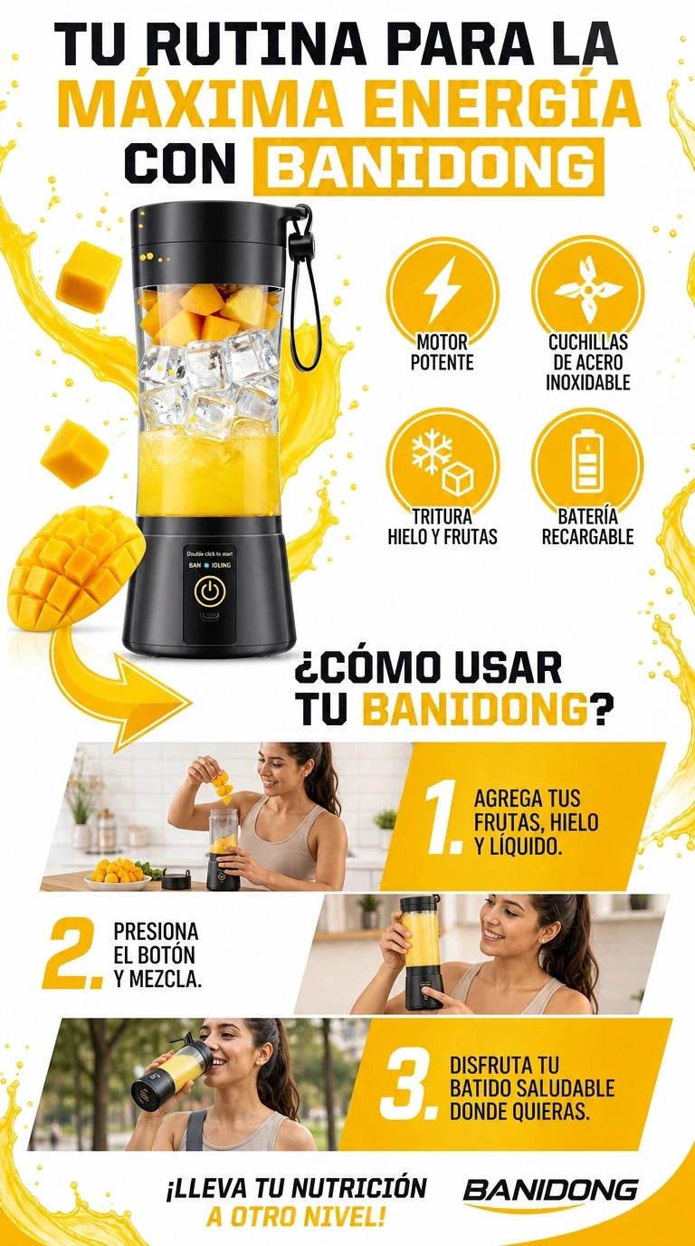 Licuadora portátil inalámbrica- PRO
