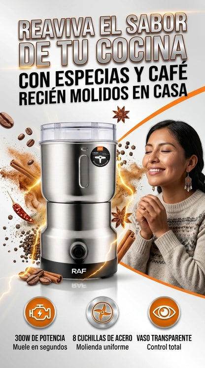 MOLINILLO ELÉCTRICO DE CAFÉ RAF 350ML - MULTIFUNCIONAL