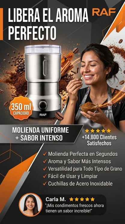 MOLINILLO ELÉCTRICO DE CAFÉ RAF 350ML - MULTIFUNCIONAL