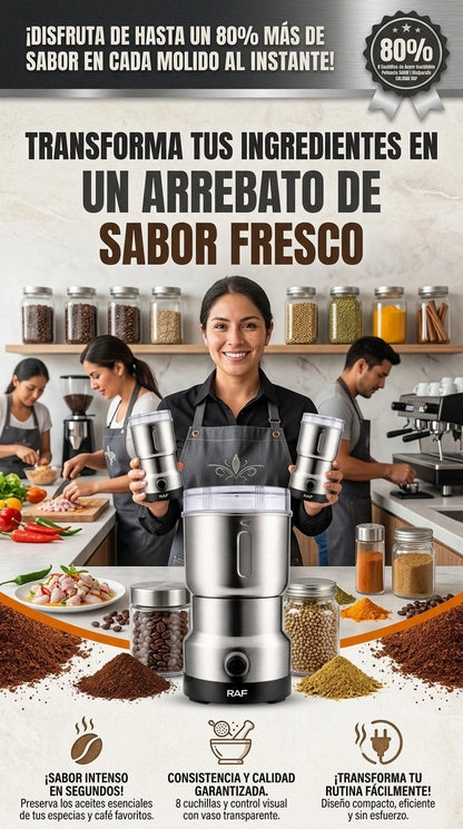 MOLINILLO ELÉCTRICO DE CAFÉ RAF 350ML - MULTIFUNCIONAL