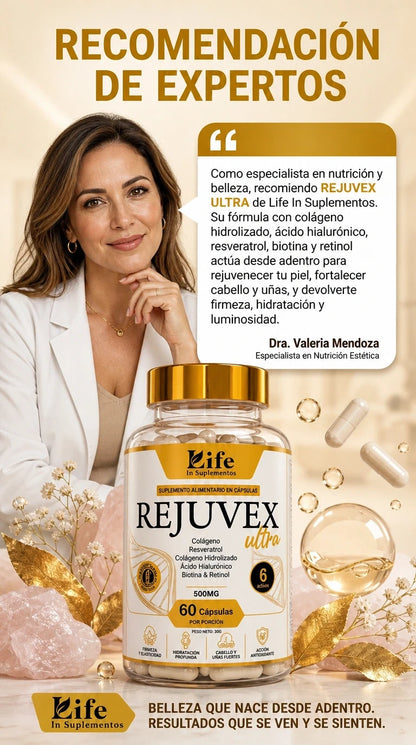 🌿 REJUVEX ULTRA 5 EN 1 – FÓRMULA AVANZADA PARA TU BIENESTAR Y BELLEZA
