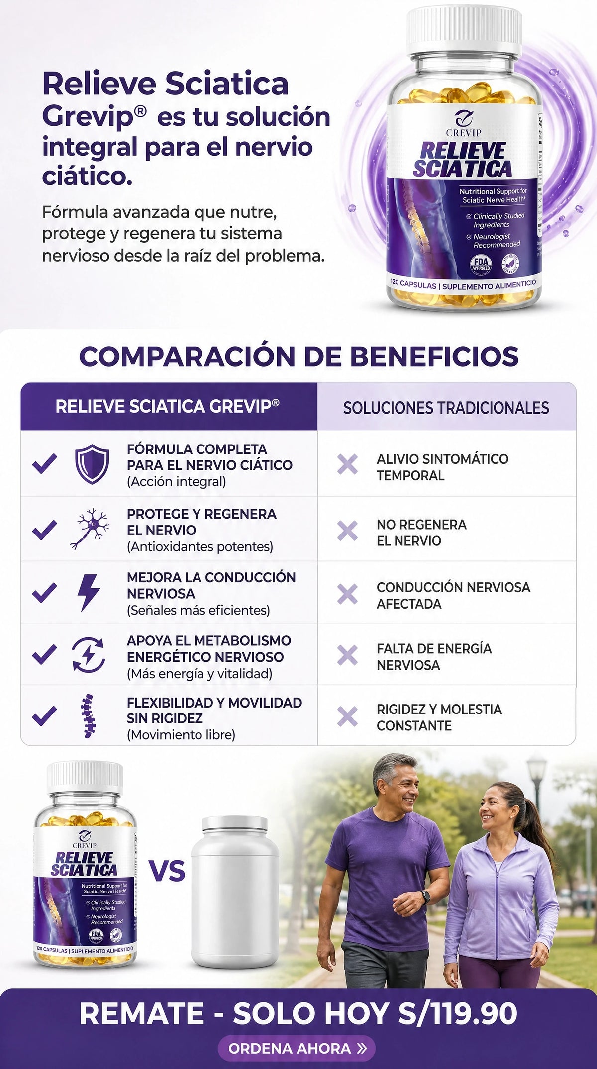 RELIEVE SCIATICA – MEJORA TU VIDA - ORIGINAL