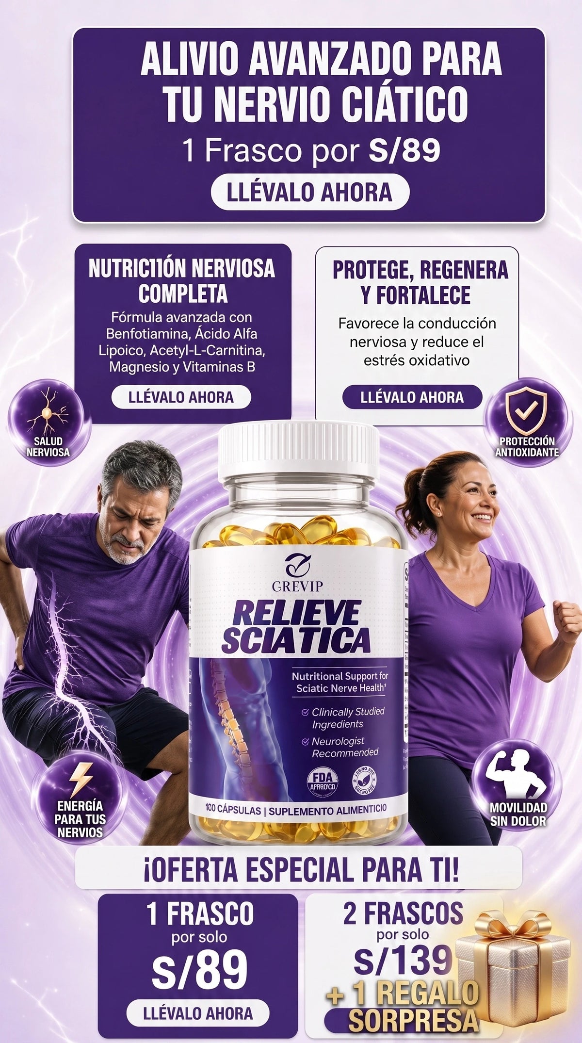 RELIEVE SCIATICA – MEJORA TU VIDA - ORIGINAL