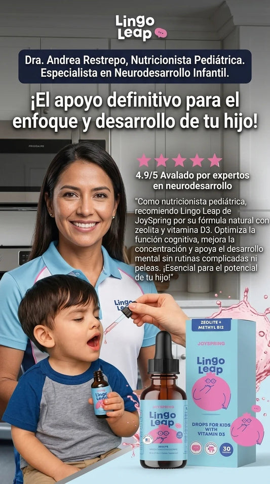 LINGO LEAP®️ GOTAS POTENCIA EL HABLA Y LA MENTE DE TUS NIÑOS