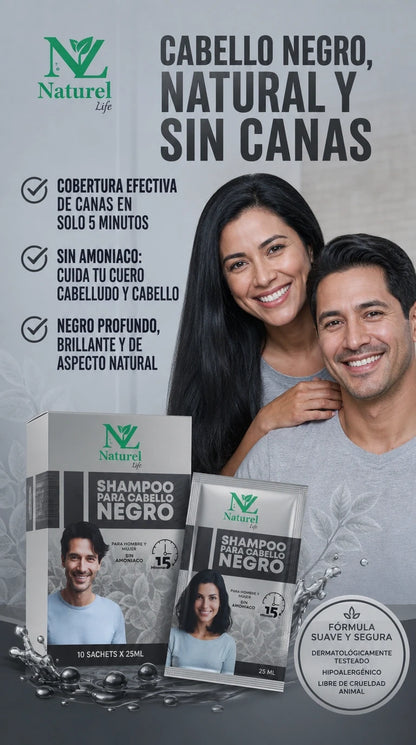 Shampoo Naturel Anti Canas - 15 MINUTOS