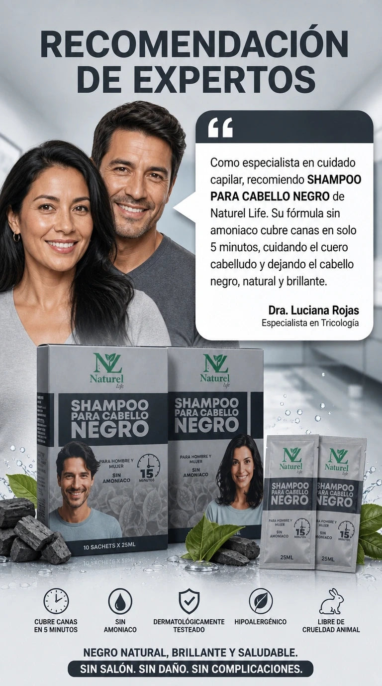 Shampoo Naturel Anti Canas - 15 MINUTOS