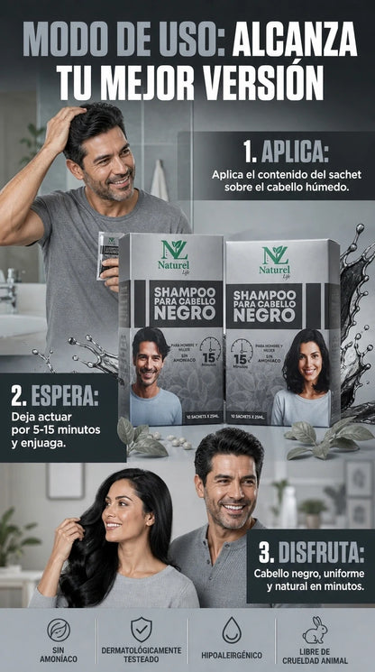Shampoo Naturel Anti Canas - 15 MINUTOS