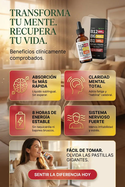 Complejo de Vitamina B12 NUVASA GEN OFERTA SOLO POR HOY PAGA 1 Y LLEVA 2